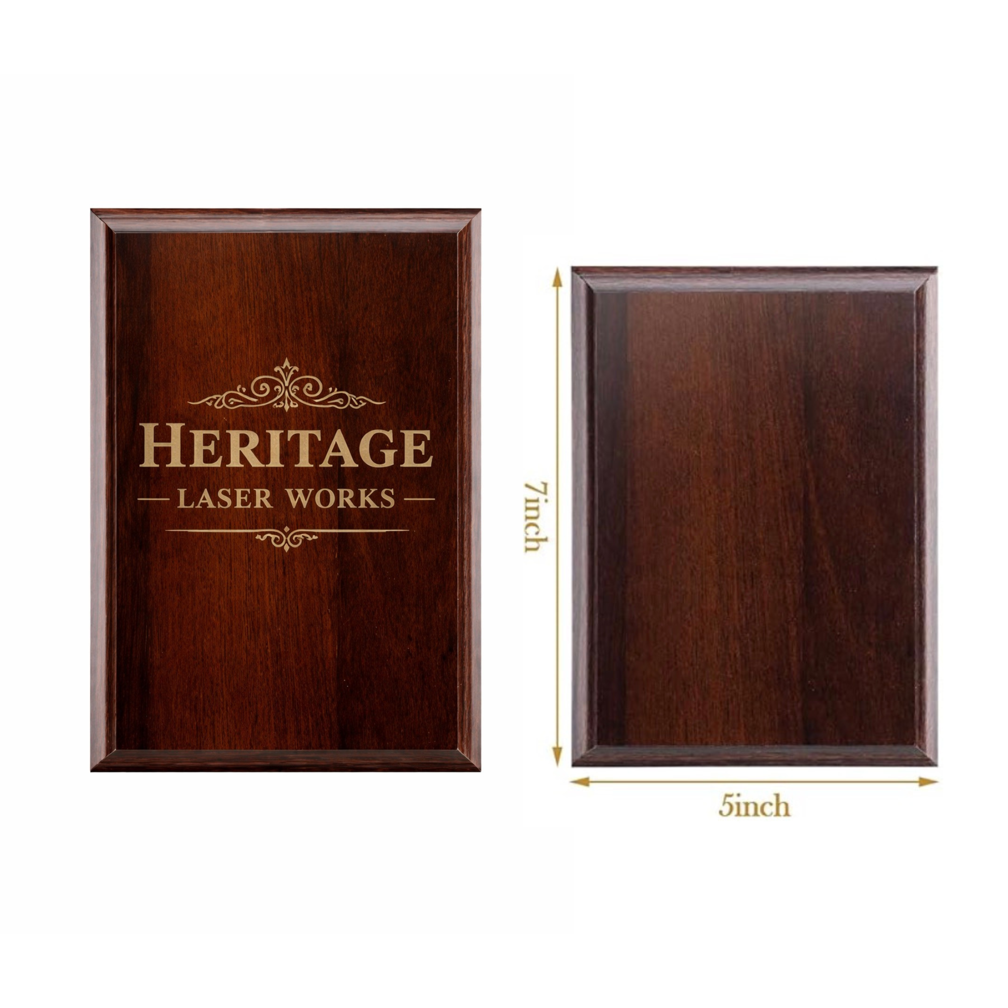 Custom Engraved Walnut Award Plaque – Military & Recognition Plaque (Multiple Sizes)