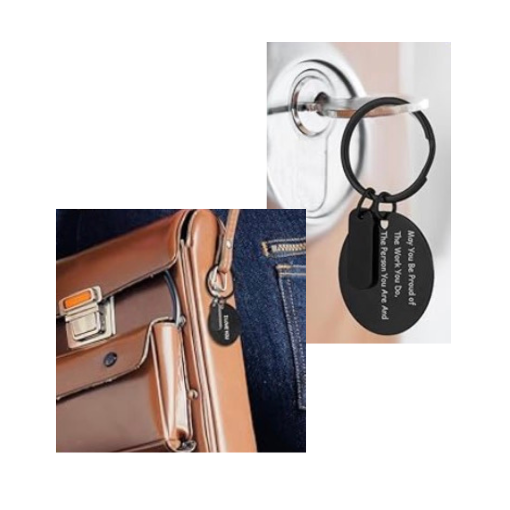 Personalized Metal Keychain – Custom Engraved Keychain, Name or Initials, Gift for Him or Her